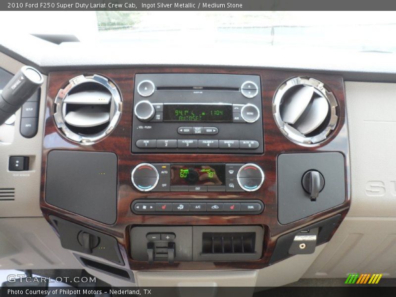 Controls of 2010 F250 Super Duty Lariat Crew Cab