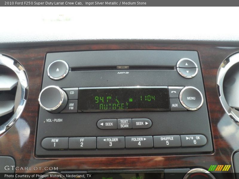 Controls of 2010 F250 Super Duty Lariat Crew Cab