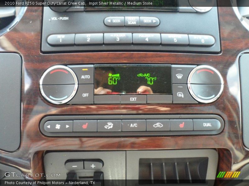 Controls of 2010 F250 Super Duty Lariat Crew Cab