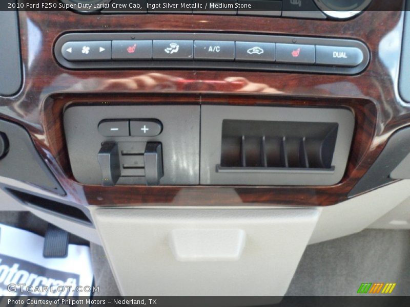 Controls of 2010 F250 Super Duty Lariat Crew Cab