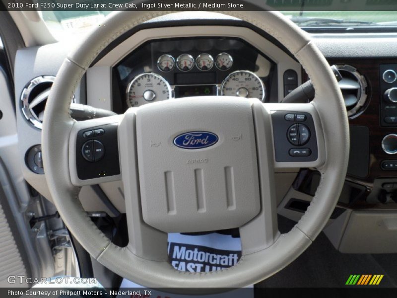  2010 F250 Super Duty Lariat Crew Cab Steering Wheel