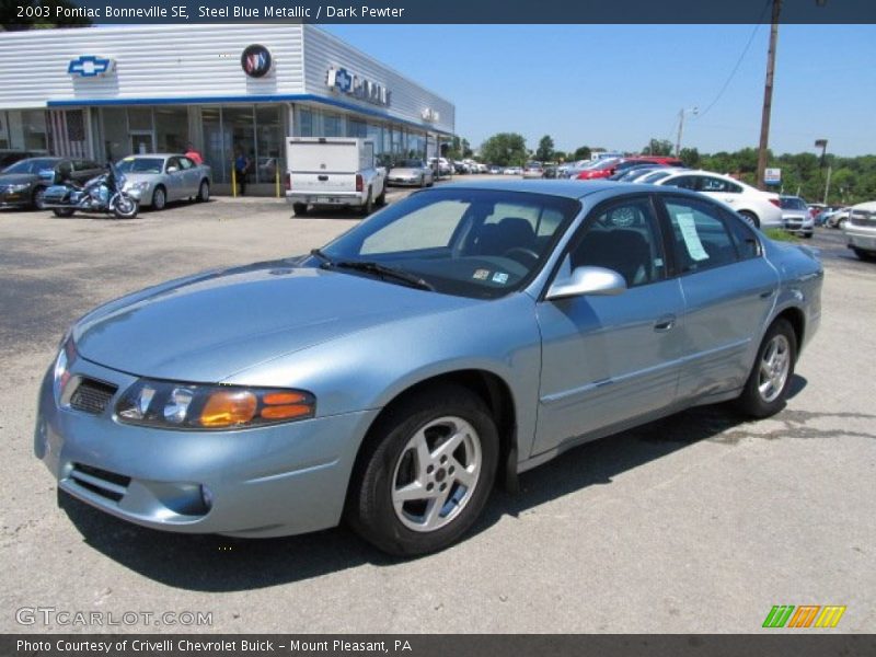 Steel Blue Metallic / Dark Pewter 2003 Pontiac Bonneville SE