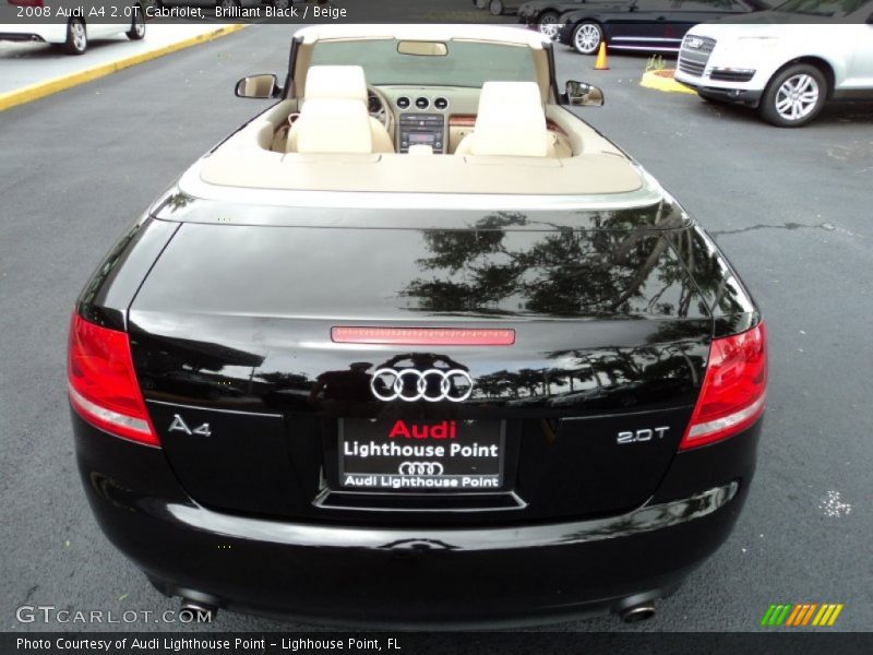 Brilliant Black / Beige 2008 Audi A4 2.0T Cabriolet