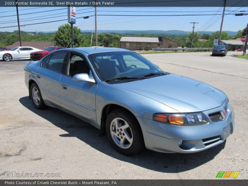 Steel Blue Metallic / Dark Pewter 2003 Pontiac Bonneville SE