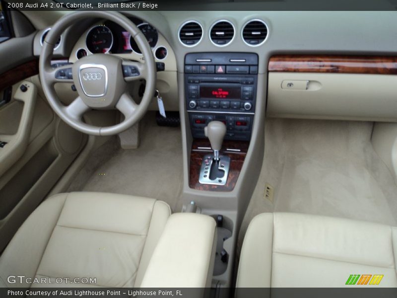 Brilliant Black / Beige 2008 Audi A4 2.0T Cabriolet