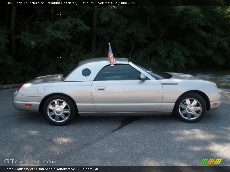 Platinum Silver Metallic / Black Ink 2004 Ford Thunderbird Premium Roadster