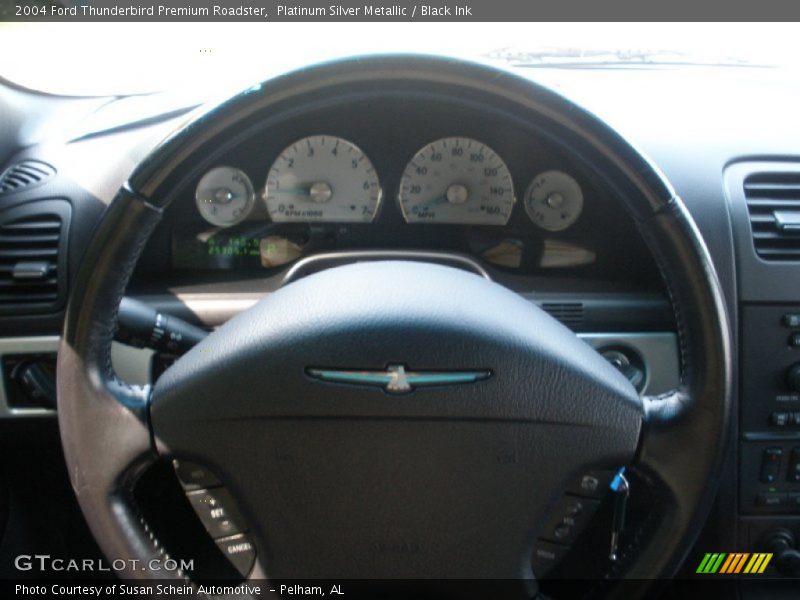 Platinum Silver Metallic / Black Ink 2004 Ford Thunderbird Premium Roadster