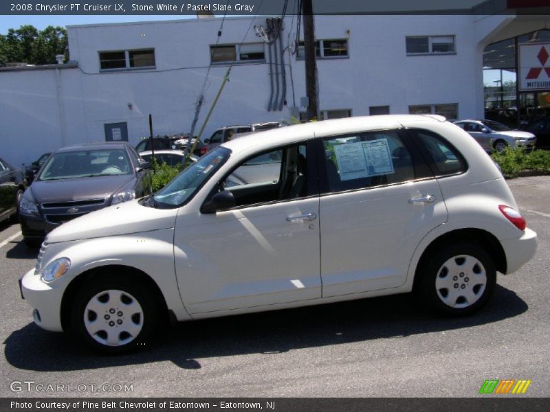 Stone White / Pastel Slate Gray 2008 Chrysler PT Cruiser LX
