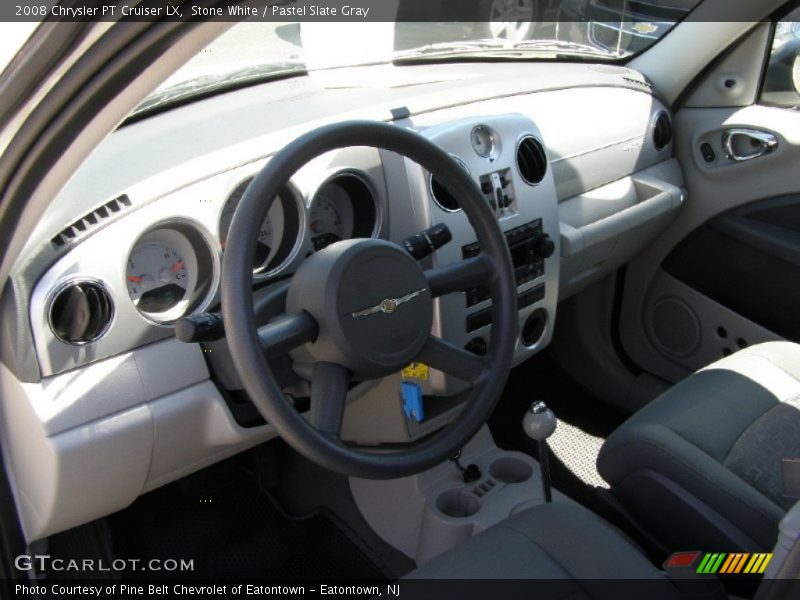 Stone White / Pastel Slate Gray 2008 Chrysler PT Cruiser LX