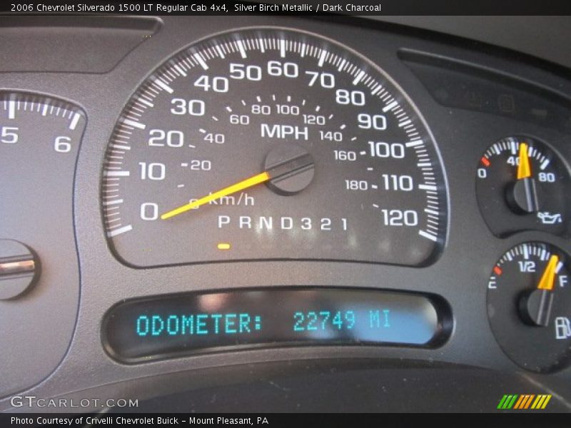 Silver Birch Metallic / Dark Charcoal 2006 Chevrolet Silverado 1500 LT Regular Cab 4x4