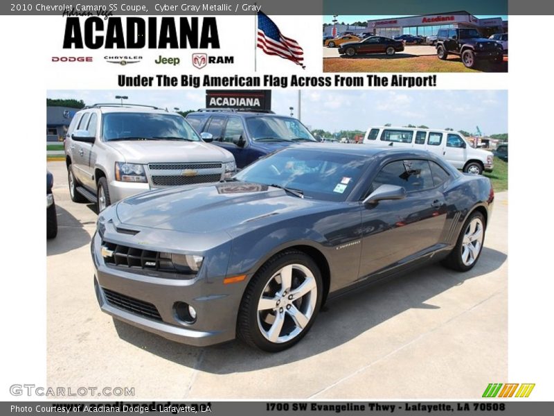 Cyber Gray Metallic / Gray 2010 Chevrolet Camaro SS Coupe