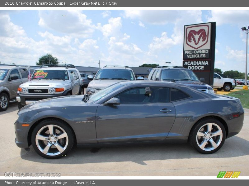 Cyber Gray Metallic / Gray 2010 Chevrolet Camaro SS Coupe