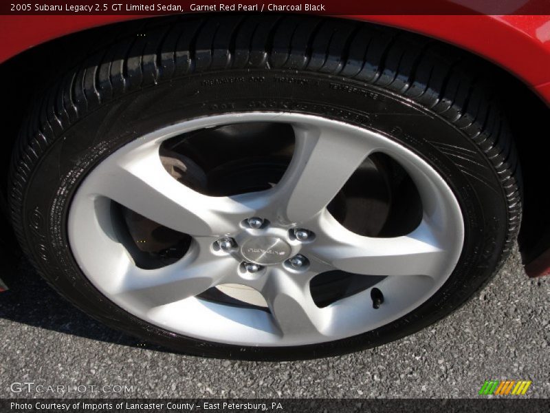 Garnet Red Pearl / Charcoal Black 2005 Subaru Legacy 2.5 GT Limited Sedan