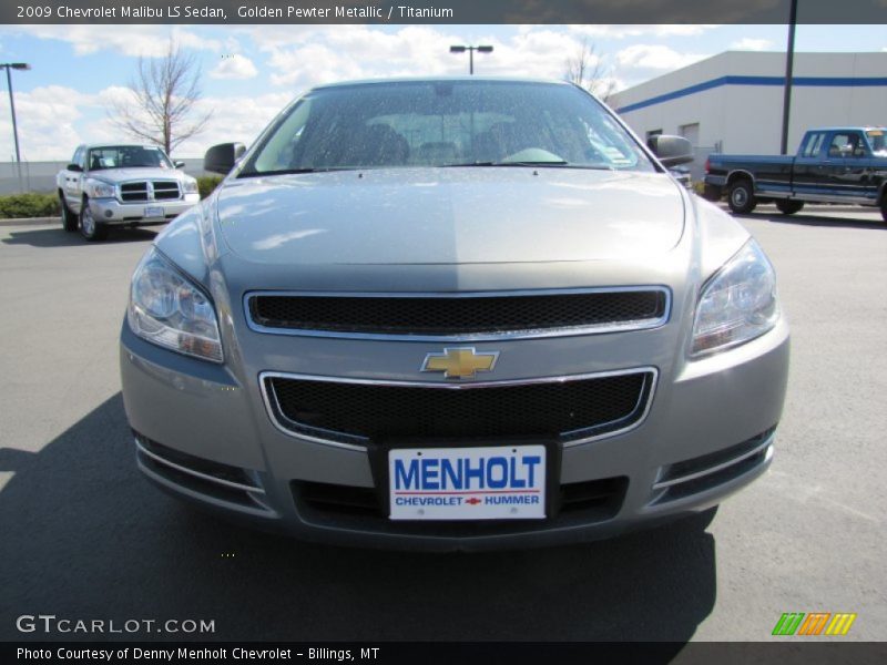 Golden Pewter Metallic / Titanium 2009 Chevrolet Malibu LS Sedan