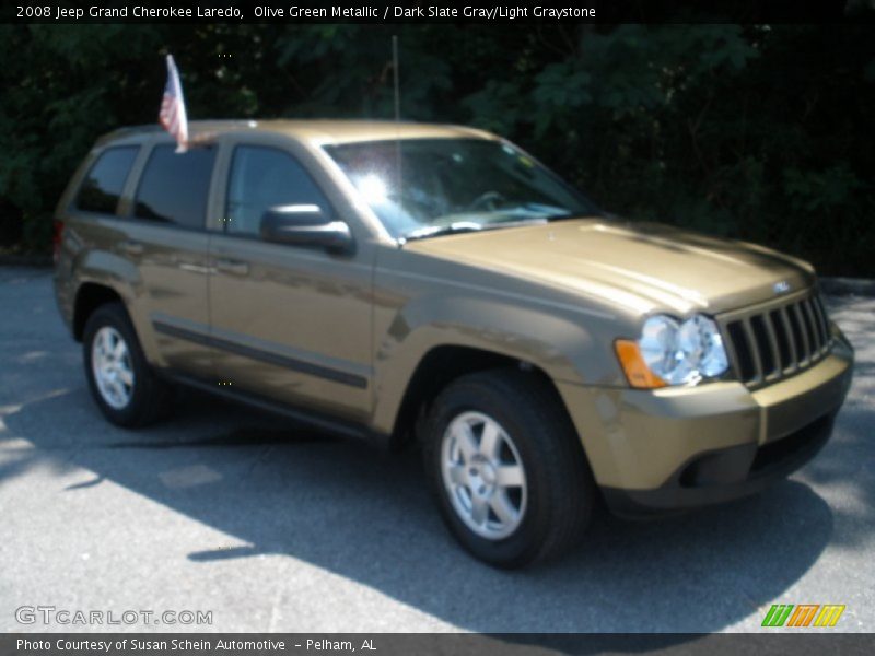 Olive Green Metallic / Dark Slate Gray/Light Graystone 2008 Jeep Grand Cherokee Laredo