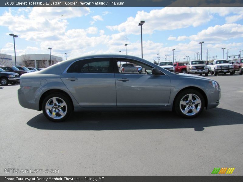 Golden Pewter Metallic / Titanium 2009 Chevrolet Malibu LS Sedan