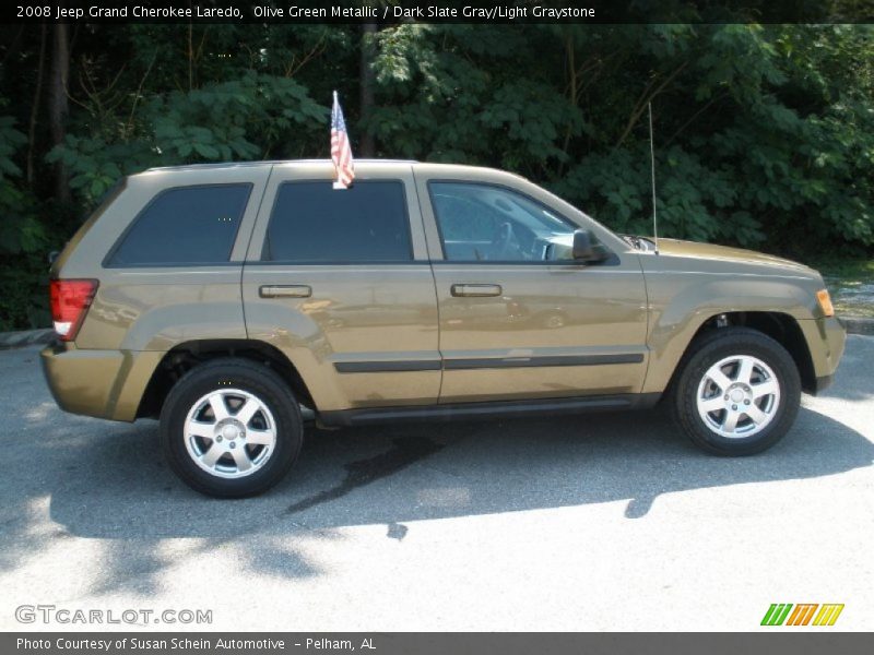 Olive Green Metallic / Dark Slate Gray/Light Graystone 2008 Jeep Grand Cherokee Laredo