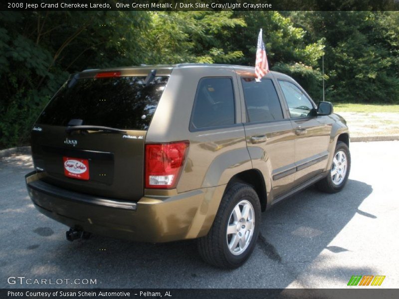 Olive Green Metallic / Dark Slate Gray/Light Graystone 2008 Jeep Grand Cherokee Laredo