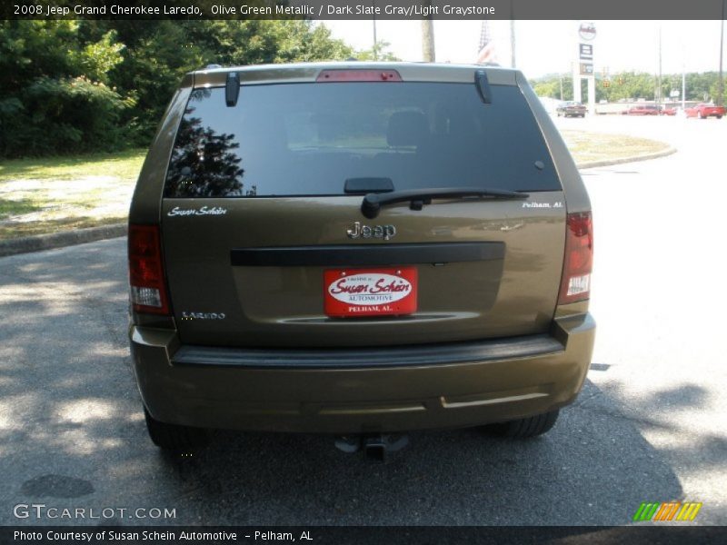 Olive Green Metallic / Dark Slate Gray/Light Graystone 2008 Jeep Grand Cherokee Laredo