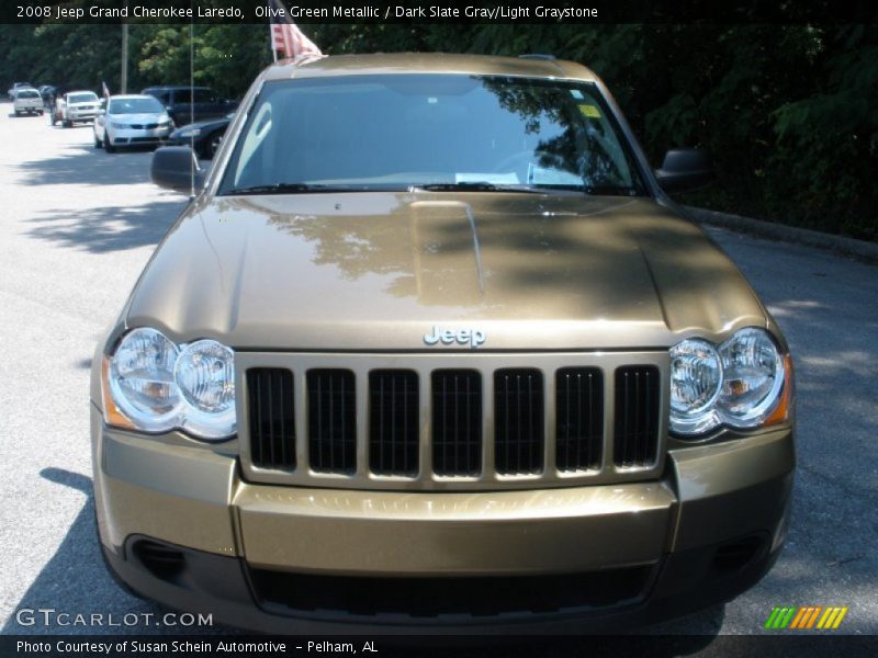 Olive Green Metallic / Dark Slate Gray/Light Graystone 2008 Jeep Grand Cherokee Laredo