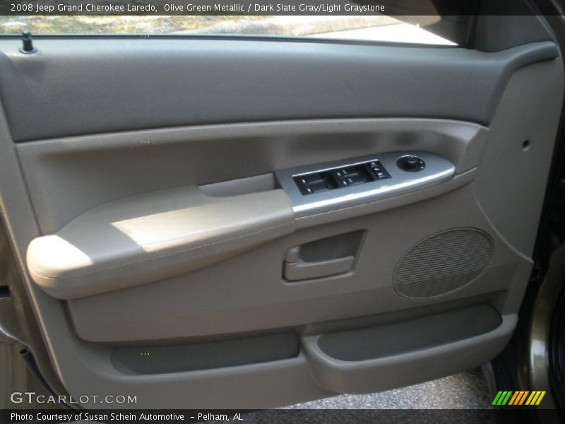 Olive Green Metallic / Dark Slate Gray/Light Graystone 2008 Jeep Grand Cherokee Laredo
