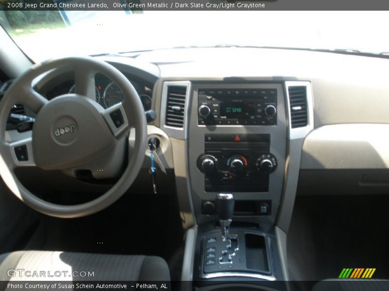 Olive Green Metallic / Dark Slate Gray/Light Graystone 2008 Jeep Grand Cherokee Laredo