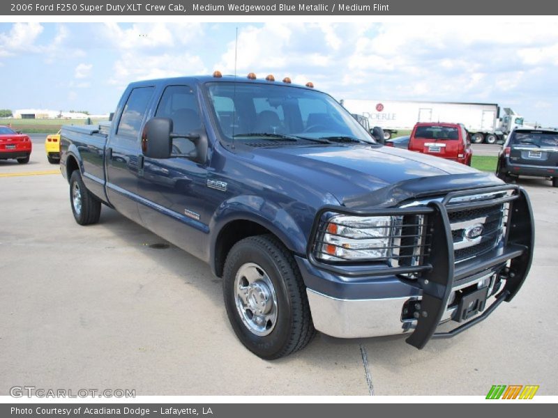 Medium Wedgewood Blue Metallic / Medium Flint 2006 Ford F250 Super Duty XLT Crew Cab