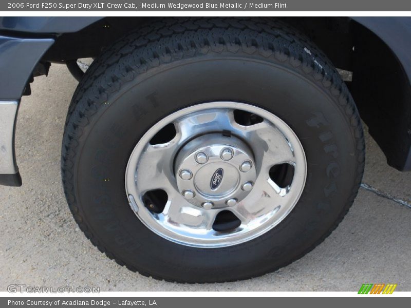 Medium Wedgewood Blue Metallic / Medium Flint 2006 Ford F250 Super Duty XLT Crew Cab