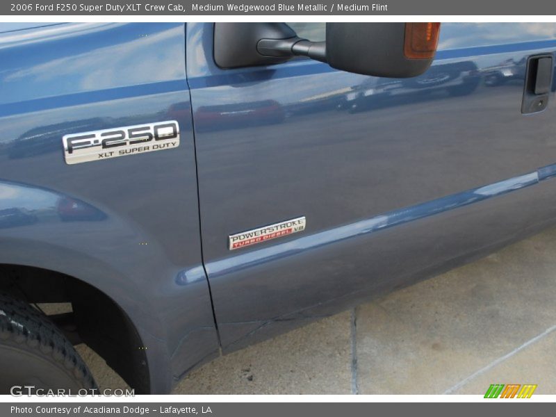 Medium Wedgewood Blue Metallic / Medium Flint 2006 Ford F250 Super Duty XLT Crew Cab
