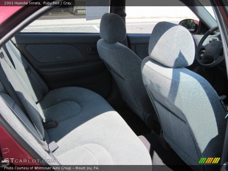 Ruby Red / Gray 2001 Hyundai Sonata