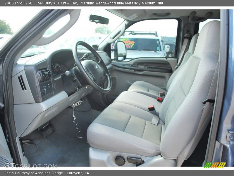 Medium Wedgewood Blue Metallic / Medium Flint 2006 Ford F250 Super Duty XLT Crew Cab