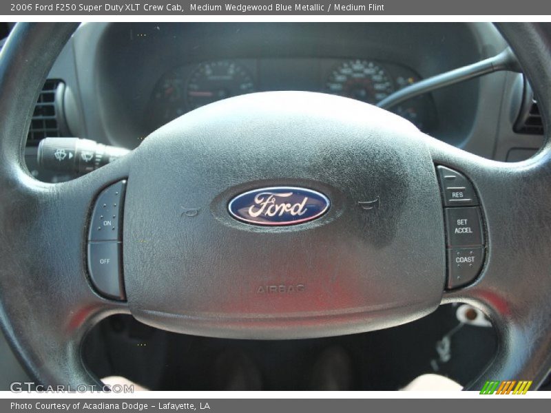 Medium Wedgewood Blue Metallic / Medium Flint 2006 Ford F250 Super Duty XLT Crew Cab