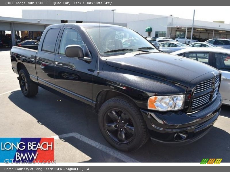 Black / Dark Slate Gray 2003 Dodge Ram 1500 SLT Quad Cab