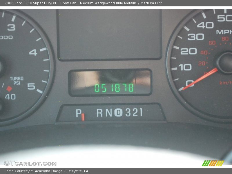 Medium Wedgewood Blue Metallic / Medium Flint 2006 Ford F250 Super Duty XLT Crew Cab