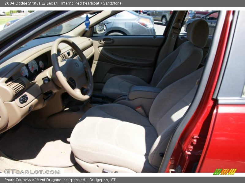 Inferno Red Pearlcoat / Sandstone 2004 Dodge Stratus ES Sedan