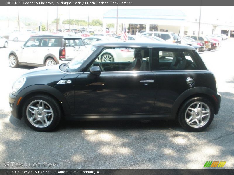 Midnight Black / Punch Carbon Black Leather 2009 Mini Cooper S Hardtop