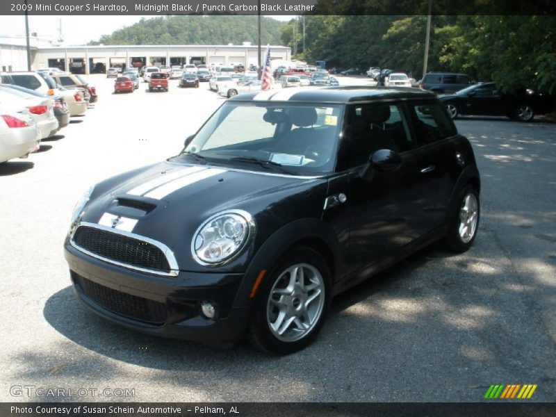 Midnight Black / Punch Carbon Black Leather 2009 Mini Cooper S Hardtop