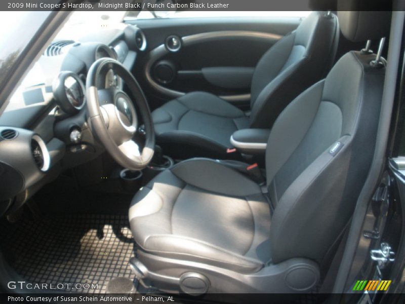 Midnight Black / Punch Carbon Black Leather 2009 Mini Cooper S Hardtop