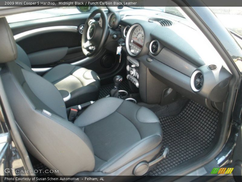 Midnight Black / Punch Carbon Black Leather 2009 Mini Cooper S Hardtop