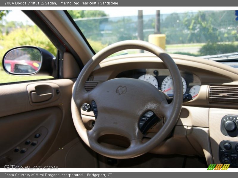 Inferno Red Pearlcoat / Sandstone 2004 Dodge Stratus ES Sedan