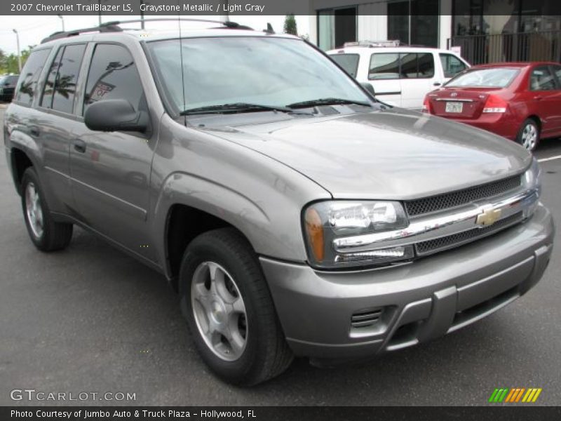 Graystone Metallic / Light Gray 2007 Chevrolet TrailBlazer LS