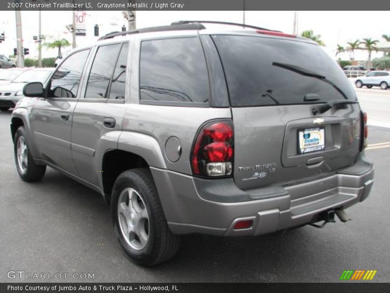 Graystone Metallic / Light Gray 2007 Chevrolet TrailBlazer LS
