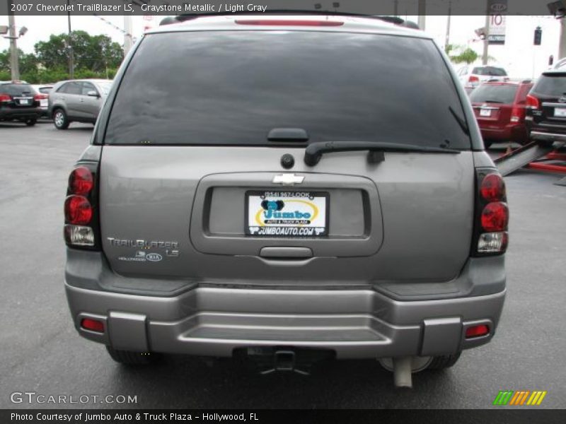 Graystone Metallic / Light Gray 2007 Chevrolet TrailBlazer LS