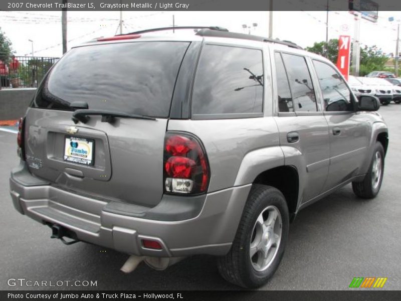 Graystone Metallic / Light Gray 2007 Chevrolet TrailBlazer LS