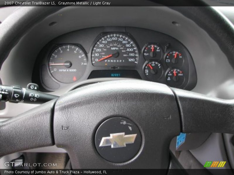Graystone Metallic / Light Gray 2007 Chevrolet TrailBlazer LS