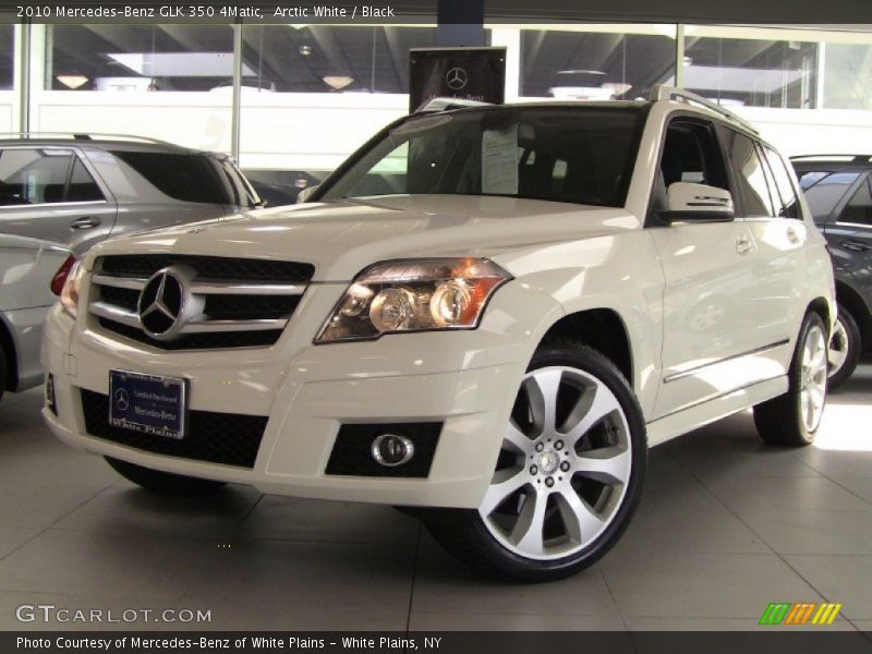 Arctic White / Black 2010 Mercedes-Benz GLK 350 4Matic