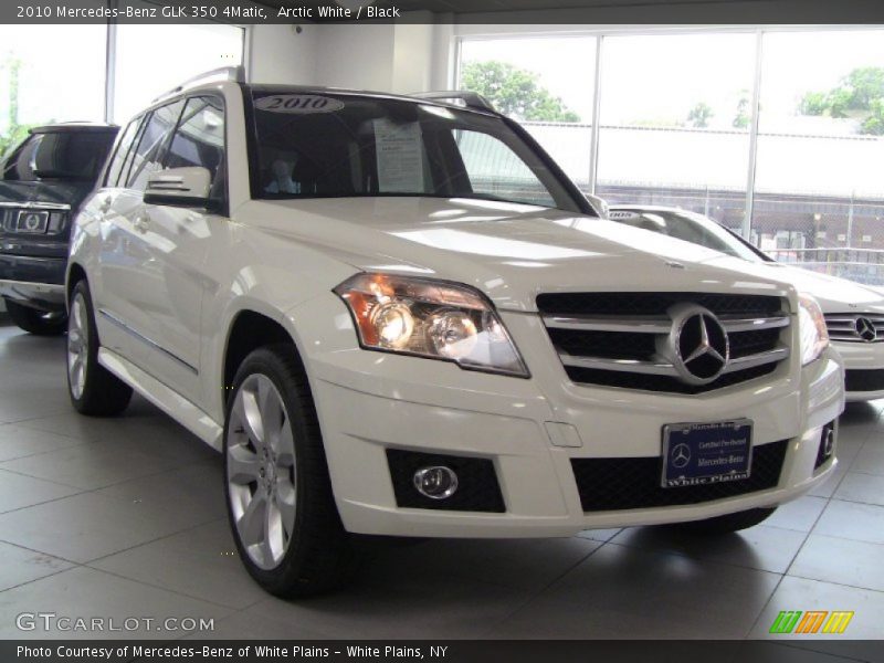 Arctic White / Black 2010 Mercedes-Benz GLK 350 4Matic