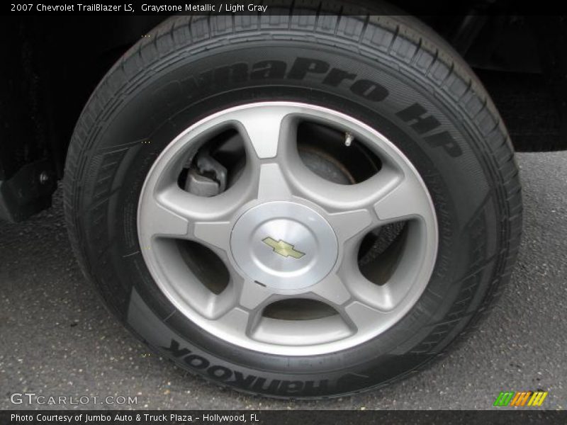 Graystone Metallic / Light Gray 2007 Chevrolet TrailBlazer LS
