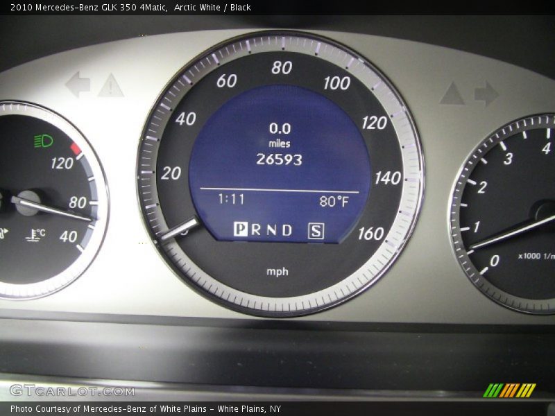 Arctic White / Black 2010 Mercedes-Benz GLK 350 4Matic