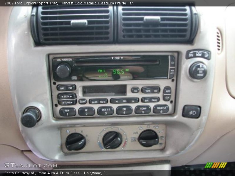 Controls of 2002 Explorer Sport Trac 